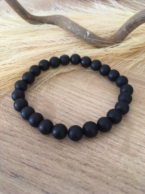 Armband met Onyx (mat)