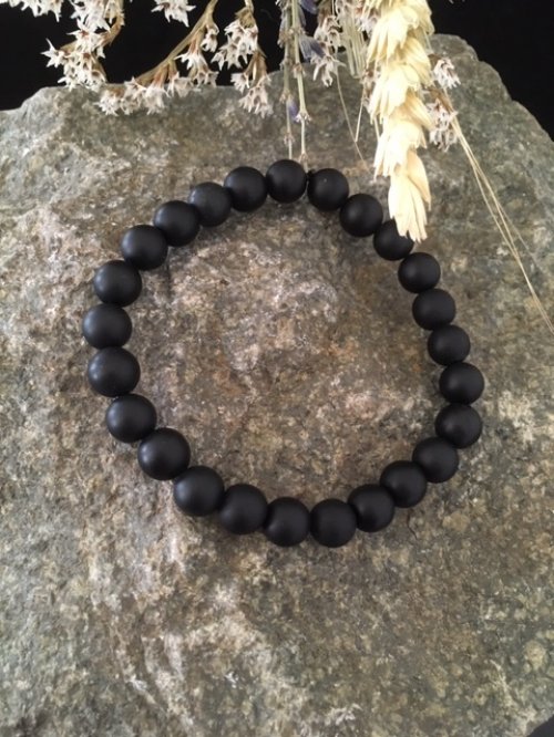 Armband met Onyx (mat)