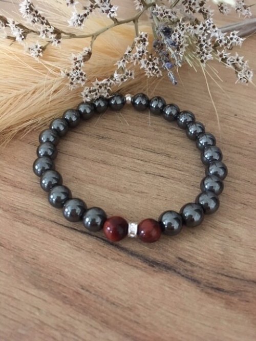 Armband met Hematiet &amp; Tijgeroog