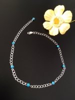 LIETO Zilveren 925 enkelketting met Turquoise