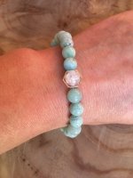 ANOUK armband met Amazoniet &amp; Bergkristal