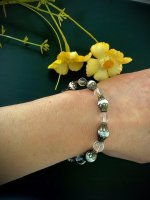 TILLI armband met Howliet &amp; Bergkristal