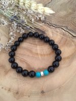 Armband met Onyx &amp; Turquoise