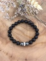 Armband met Onyx &amp; Hematiet