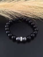 Armband met Onyx &amp; Hematiet