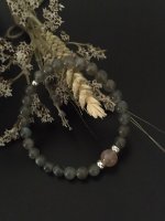 Armband met Labradoriet &amp; Rozenkwarts