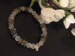 Armband met Labradoriet &amp; Bergkristal