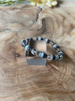 TILLI armband met Howliet &amp; Bergkristal