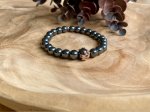 Armband unisex met Hematiet 8mm